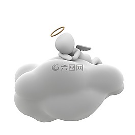 天使,圣,天空