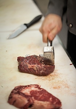 牛排,水龍頭,肉
