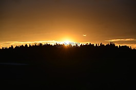 黃色,日落,天空