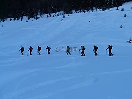 窮鄉僻壤skiiing,冬季遠足,遠足