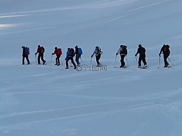 窮鄉僻壤skiiing,冬季遠足,遠足