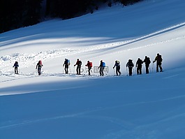 窮鄉僻壤skiiing,冬季遠足,遠足