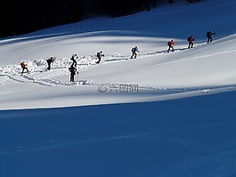 窮鄉僻壤skiiing,冬季遠足,遠足
