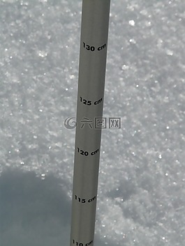 深度的雪,測量,雪