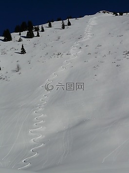 滑雪,出發,搖