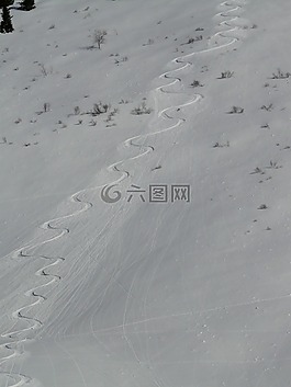 滑雪,出發,搖