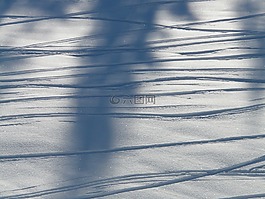 痕跡,冬天,雪