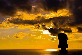 日落,夕陽的顏色,天空