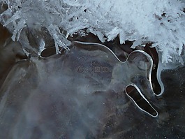 eiskristalle,冰,晶體