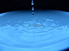一滴水,藍(lán)色,水