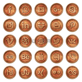 社交媒體,圖標(biāo),符號(hào)