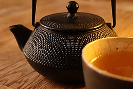 茶壶,喝,杯