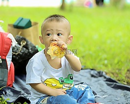 孩子,kushin,吃