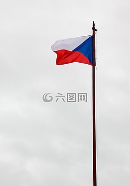 旗幟,藍色,捷克