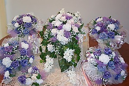 鮮花,花束,紫色