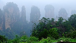 中國,山,自然