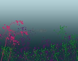 背景,花的,打印