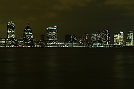 紐約,夜,黑暗