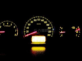 汽车,仪表板,车速表
