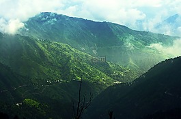 旅行,丘陵,山