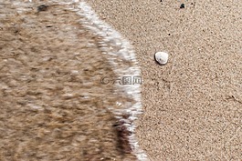 海,海灘,砂