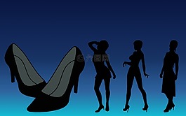 鞋,女子,婦女
