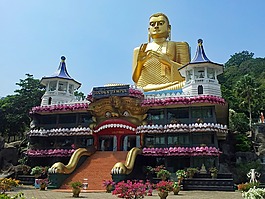 dambulla,石窟寺,廟
