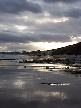 海灘,海岸,海