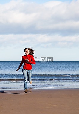 海灘,女性,適合
