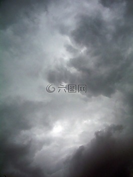 黑暗,云,天空