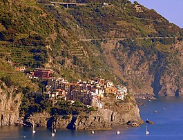 房子,山,海