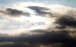 云,黑暗,天空