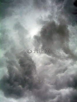 黑暗,云,天空