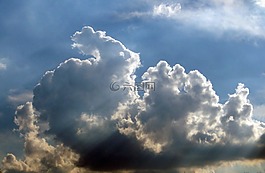 云,天空,太陽