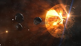 小行星,行星,空間