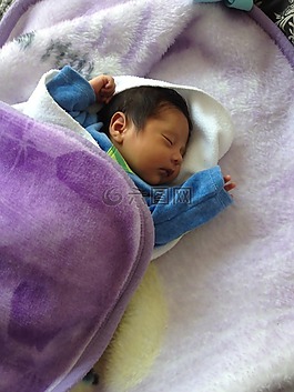 嬰兒,睡覺,躺下來