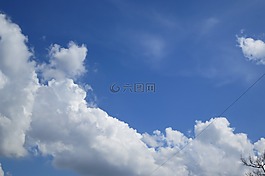 天空,云,夏天