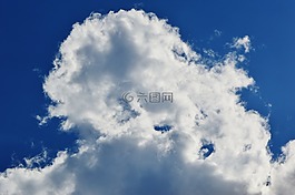 云,天空,白