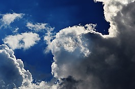 云,天空,白