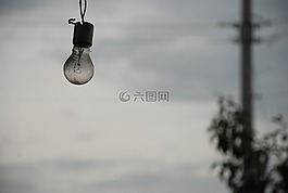 灯泡,抑郁症,灰色