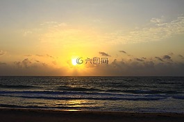 海洋,天空,海灘