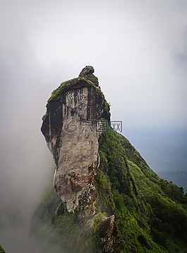山頂,石,自然