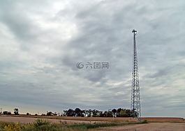 塔,傳輸,原野