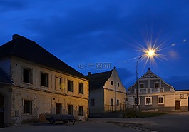 建筑,夜,光