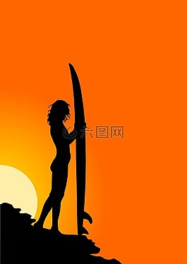 沖浪,海,波