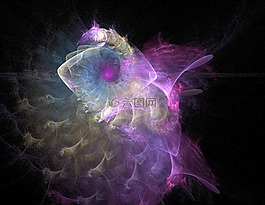 漩涡,分形,粉红色