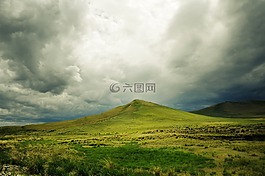 山,云,自然