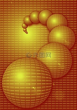 球,橙色,背景