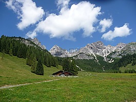 阿尔姆,萨尔茨堡州,山上的小屋