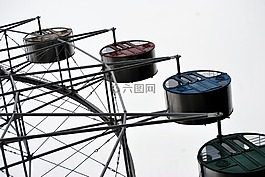 摩天,車輪,騎